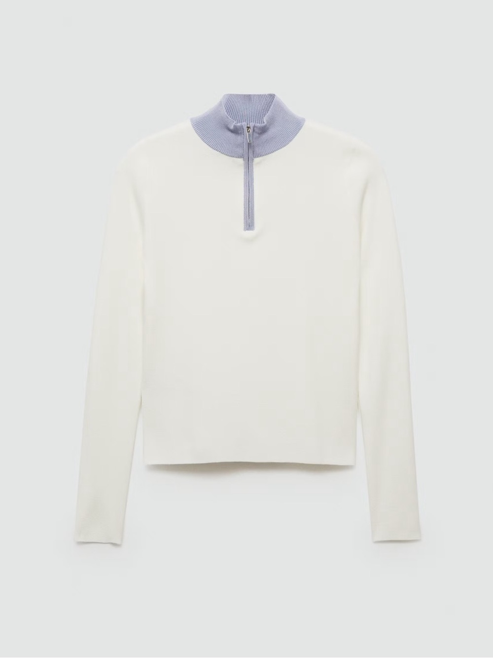 Mango White zip-neck jumper NWT - Picture 2 of 6